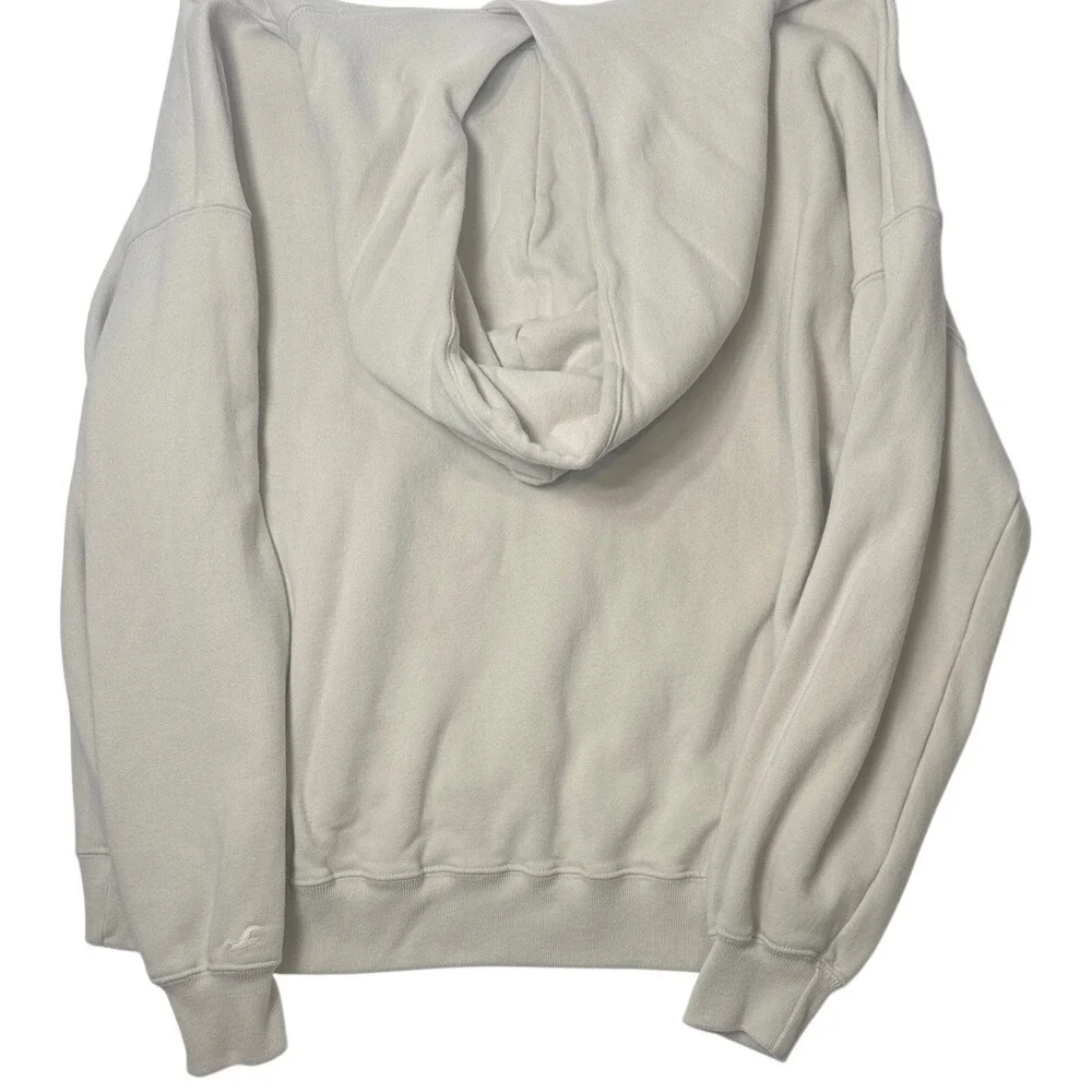 Hollister‎ Cream Hooded Pullover Sweatshirt